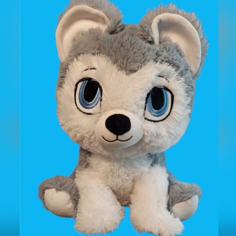 Great Wolf Lodge Exclusive Large Wolf Husky Puppy Dog Stuffed Animal Plush 14"
